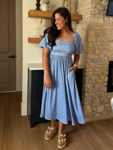Load image into Gallery viewer, Bluebonnet Breeze Floral Knit Dress
