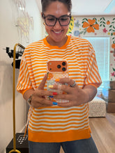 Load image into Gallery viewer, Clementine Charm Striped Top
