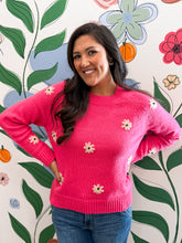 Load image into Gallery viewer, Frida Flower Embroidered Sweater - 2 Colors
