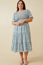 Load image into Gallery viewer, Dusty Blue Daises Dress
