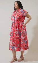 Load image into Gallery viewer, Oreanna Floral Grenola Button Up Midi Dress
