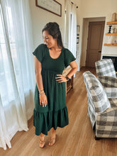 Load image into Gallery viewer, The Alpine Green Kendall Midi Dress
