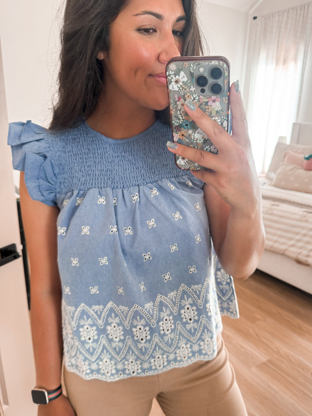 Daisy Denim Blouse