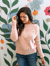 Load image into Gallery viewer, Frida Flower Embroidered Sweater - 2 Colors
