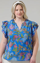 Load image into Gallery viewer, Sunlit Floral Emma Ruffle Top
