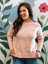 Load image into Gallery viewer, Frida Flower Embroidered Sweater - 2 Colors
