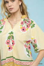 Load image into Gallery viewer, Sunlit Meadow Floral Blouse
