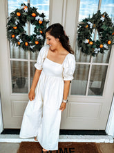 Load image into Gallery viewer, Ivory Wideleg Jumpsuit
