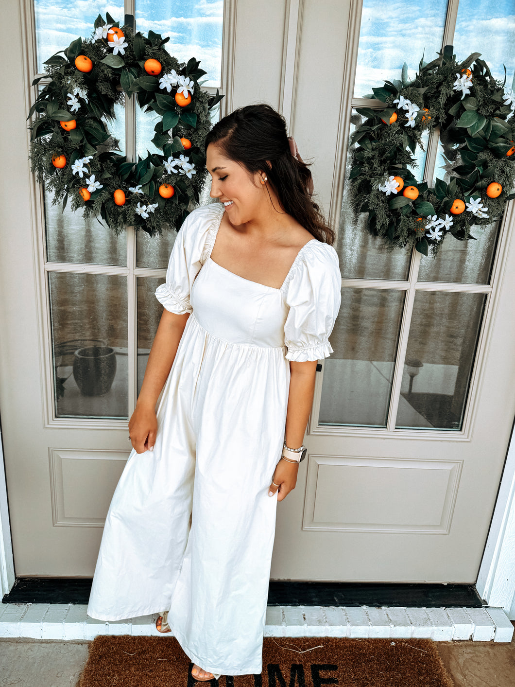 Ivory Wideleg Jumpsuit