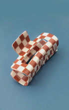 Load image into Gallery viewer, Large Checkered Claw Clip - 5 Colors
