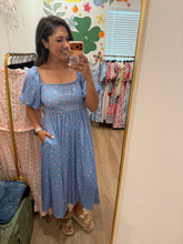 Load image into Gallery viewer, Bluebonnet Breeze Floral Knit Dress
