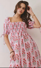 Load image into Gallery viewer, Blush and Blooms Midi Dress
