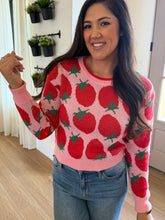 Load image into Gallery viewer, Shelley Strawberry Pullover Sweater
