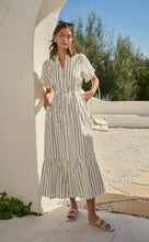 Load image into Gallery viewer, Coastal Latte Striped Dress
