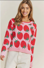 Load image into Gallery viewer, Shelley Strawberry Pullover Sweater
