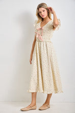 Load image into Gallery viewer, Pastel Picnic Floral Ribbon Dress
