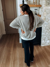 Load image into Gallery viewer, Oaklyn Olive Striped Pullover
