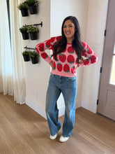 Load image into Gallery viewer, Shelley Strawberry Pullover Sweater
