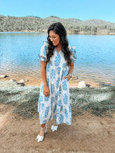 Load image into Gallery viewer, Bailey Blue Bouquet Dress
