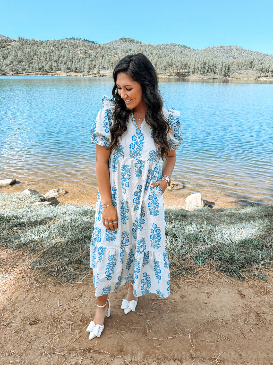 Bailey Blue Bouquet Dress