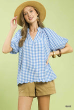 Load image into Gallery viewer, Cottage Market Gingham Blouse - 3 Colors
