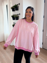 Load image into Gallery viewer, Paige Pink Striped Pullover
