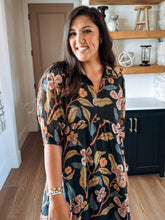 Load image into Gallery viewer, Abstract Floral Midi Dress
