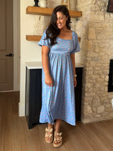 Load image into Gallery viewer, Bluebonnet Breeze Floral Knit Dress
