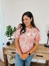 Load image into Gallery viewer, Cherry Eyelet Blouse
