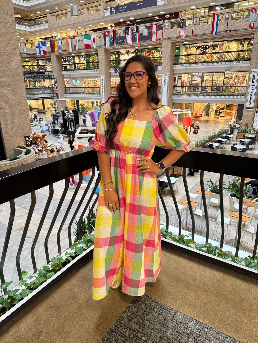 Rainbow Colored Checkered Jumpsuit