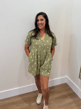 Load image into Gallery viewer, Olivia Olive Floral Romper
