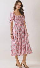 Load image into Gallery viewer, Blush and Blooms Midi Dress
