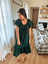 Load image into Gallery viewer, The Alpine Green Kendall Midi Dress
