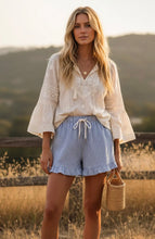 Load image into Gallery viewer, Georgie Gingham Ruffle Shorts

