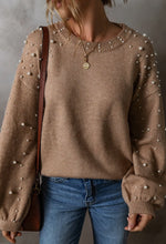 Load image into Gallery viewer, Espresso Pearl Sweater
