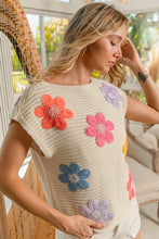 Load image into Gallery viewer, Bejeweled Floral Sweater
