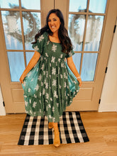 Load image into Gallery viewer, Dusty Green Embroidered Maxi Dress
