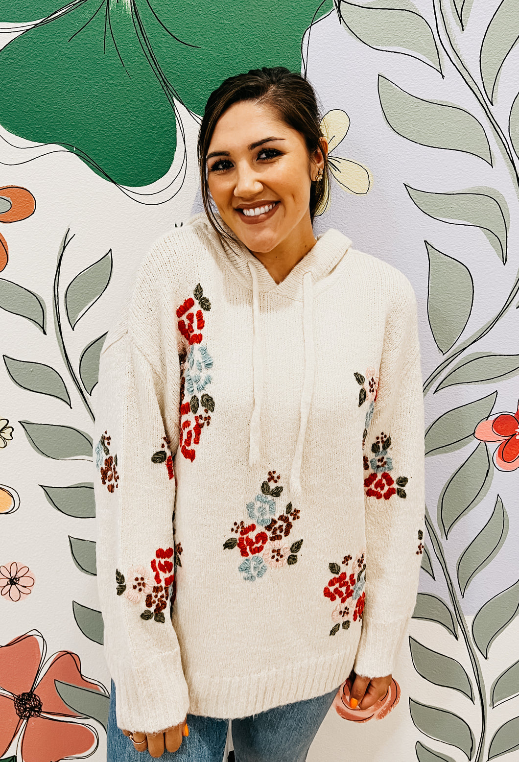 Hannah Hand Embroidered Hoodie