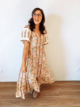 Load image into Gallery viewer, Garden Tea Button Down Dress
