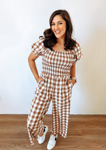 Load image into Gallery viewer, Gingham Ruffle Jumpsuit
