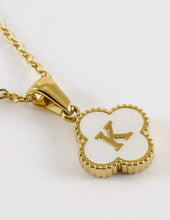 Load image into Gallery viewer, Clover Initial Necklace
