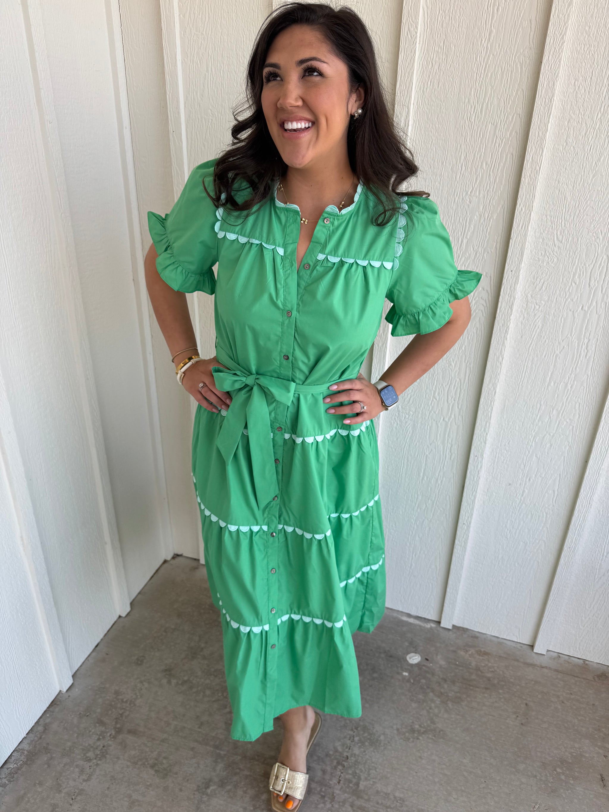 Green Dynasty Midi Dress – Orange Blossoms Boutique