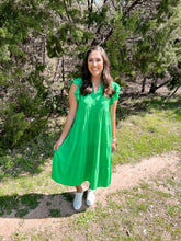 Load image into Gallery viewer, Kenzi Kelly Green Midi Dress
