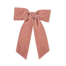 Load image into Gallery viewer, Desi Dusty Mauve Hair Bow Barrette
