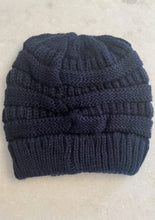 Load image into Gallery viewer, navy C.C beanie soft cozy 
