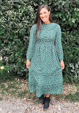 Load image into Gallery viewer, Hailey Hunter Green Midi Dress
