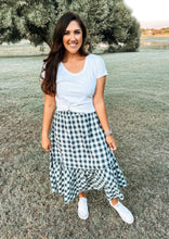 Load image into Gallery viewer, Navy Gingham Skirt
