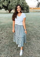 Load image into Gallery viewer, Navy Gingham Skirt
