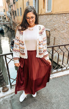 Load image into Gallery viewer, Bailey Burgundy Skirt
