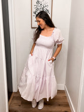 Load image into Gallery viewer, Pastel Lilac Gingham Dress
